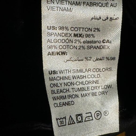 Chico's Capris Women's M/8 Cotton/Spandex Blend Lightweight Casual Staple Black - Picture 5 of 7